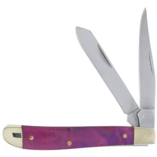 Ocoee River Purple Mother of Pearl Bullet Trapper 3 ½" Pocket Knife OC-265PMOP