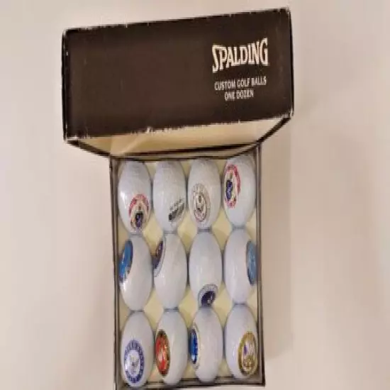 Spalding Custom Golf Balls U.S.Government Different Departments Marked VERY REAR