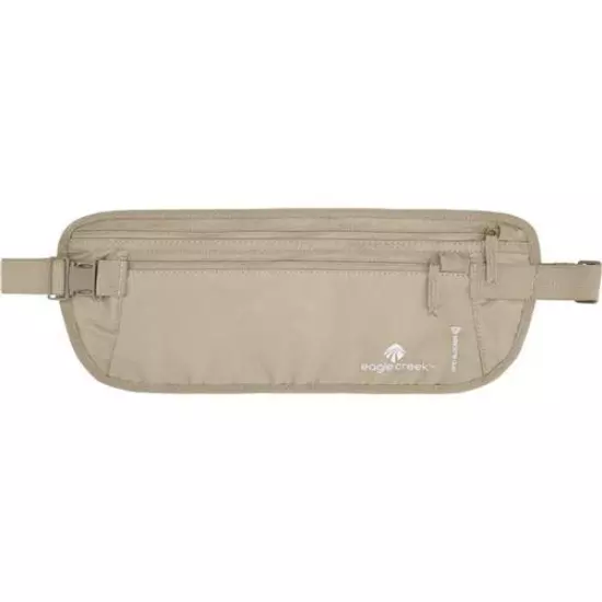 New Eagle Creek Tan RFID Blocker Money Belt DLX Deluxe NWT