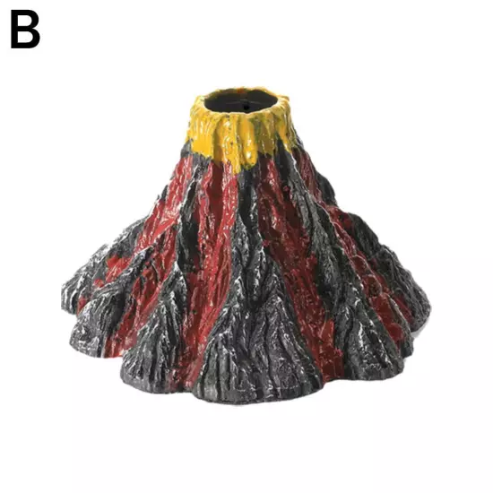 Fish Tank Volcano Decoration Volcanic Eruption Decoration D2P1