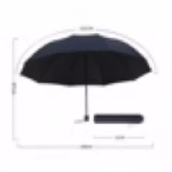 Super Large Folding Umbrella Windproof Fold Business Sun Rain Travel Whole Famil