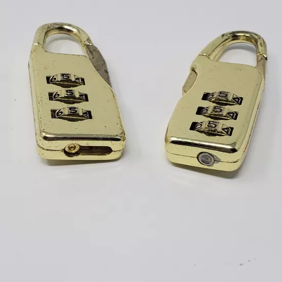 Destinations Locks 3-Dial Resettable Combination for Luggage Set of 2 - Vtg READ