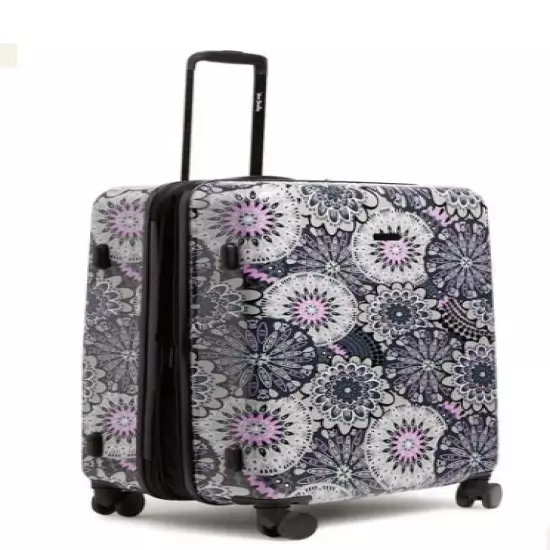 Vera Bradley Hardside 3 Pc. Luggage Set Travel Carry On Mimosa Medallion Gray