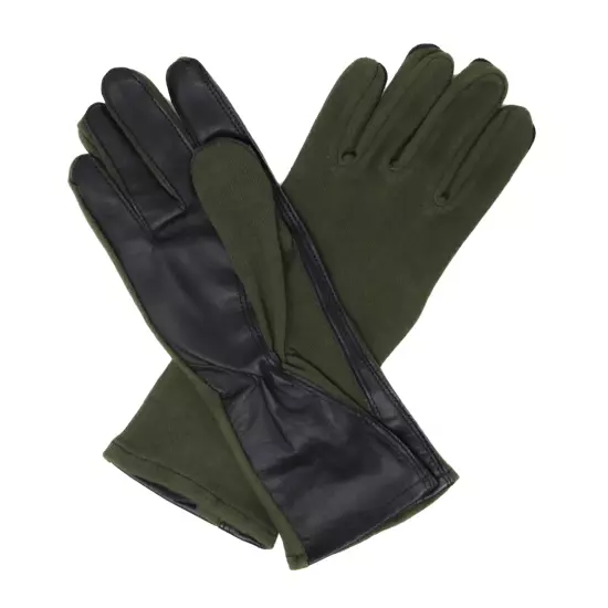 Nomex Summer Flight Gloves Flyer's Pilot Glove, Fire Resistant, Mil-Spec, Sage