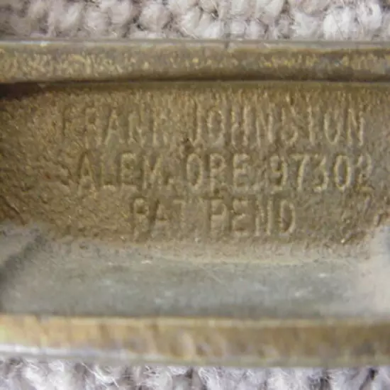 VINTAGE FRANK JOHNSON XVI BRASS PUTTER ANSER STYLE VERY RARE GOOD CONDITION