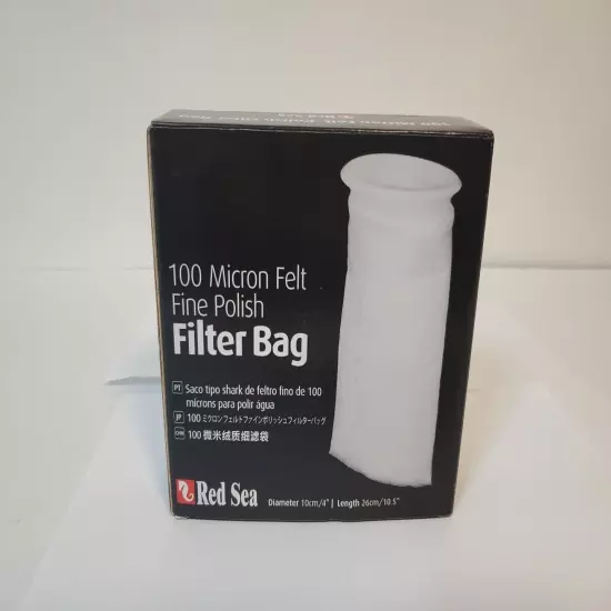 Red Sea 100 Micron Felt Fine Polish Filter Bag 4" X 10.5"