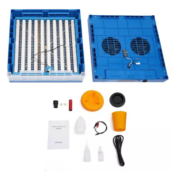 110V 12V chicken duck goose 64 egg incubator --Fully automatic dual power supply