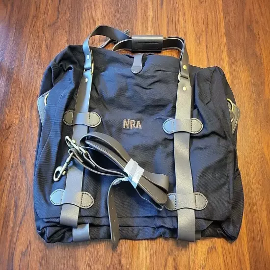 NRA Bag National Rifle Association Duffle Gun Bag Range Leather Trim