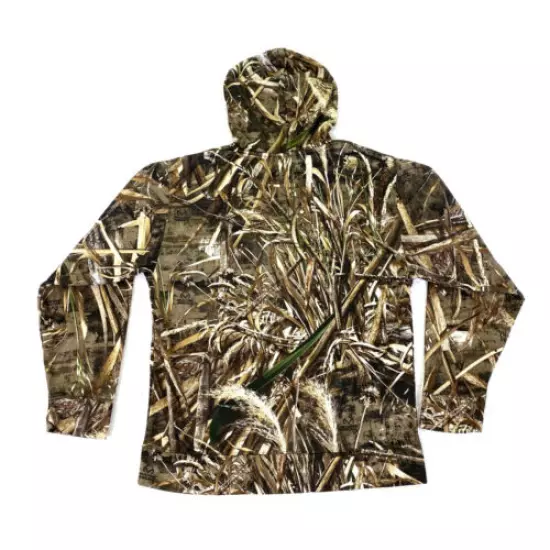 Realtree Camo Mens Size Medium 38 40 Silky Polyester Pullover Hoodie Microfleece