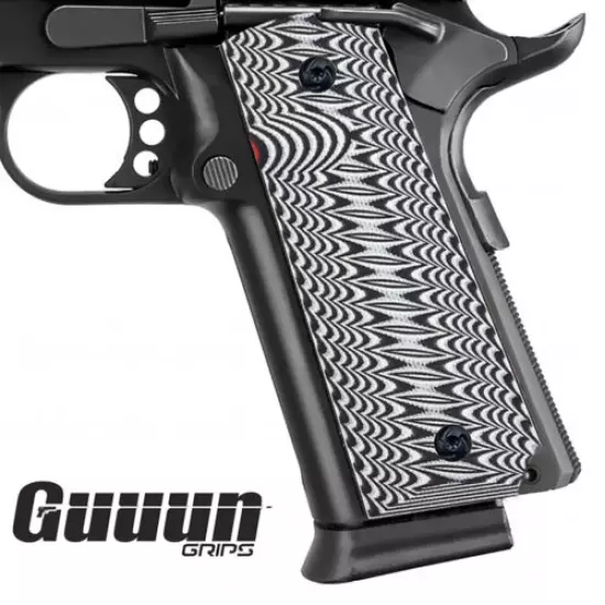 Guuun 1911 Grips Full Size Ambi Custom G10 Grip Claw mark Texture fit 1911