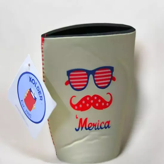 Bottle Can Sleeve Collapsible Can Coozie July 4th Independence Day