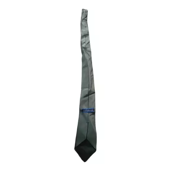 Croft & Barrow green silk Tie 56 x 3.5 Necktie 15314