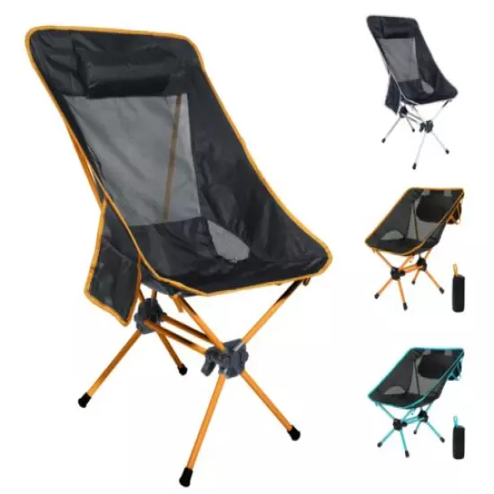 Ubon Ultralight Portable Folding Camping Chair Backpacking Chair with Side Bags