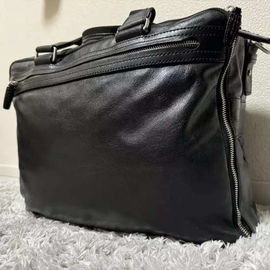 Top Quality Line Tumi Business Bag All Leather 2Way A4 Storage Capacity