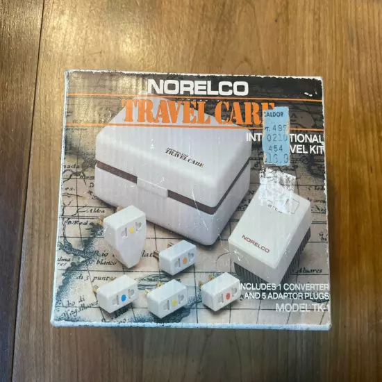 Vintage Norelco TK-1 International Travel Outlet Converter Adapter Plugs New B65