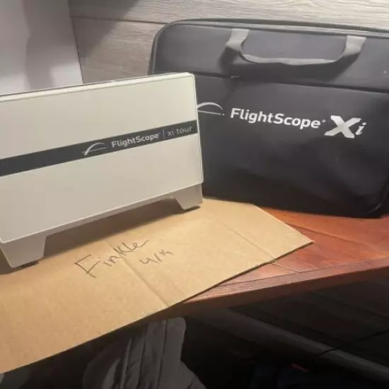 FlightScope Xi Tour Golf Launch Monitor with Carrying Case and Accessories