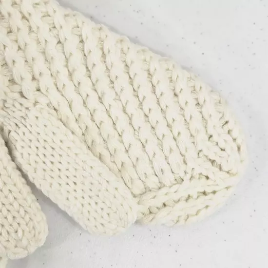 Liz Claiborne Warmth Women's Knit Gloves Cream White One Size MSRP $24 New