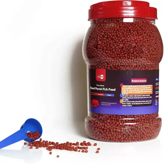 1Kg Parrot Fish Pellets Food Color-Enhancing Red Parrot Cichlid Fish Feed Food