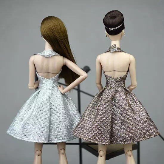 Fashion Doll Dress For 11.5in. Doll Clothes Outfits Backless Party Gown 1/6 Toys