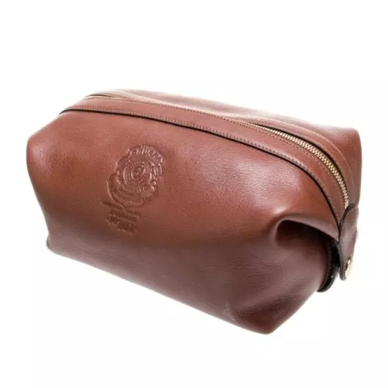 GHURKA Holdall No. 101 Italian Vegetable-Tanned, Leather Toiletry Bag New