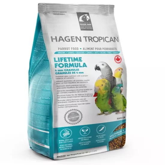 Hari Tropican Lifetime Maintenance Parrot Granules 1.8lbs 4 MM (80530)