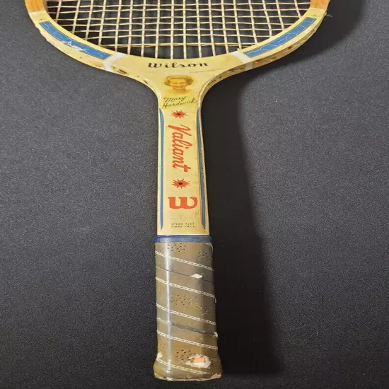 Antique Mary Hardwick "Valiant" Wilson Tennis Racket 