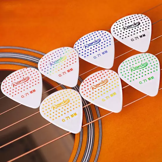 15/30pcs Alice Mixed Anti-slip Nylon Guitar Picks 0.71mm NEW