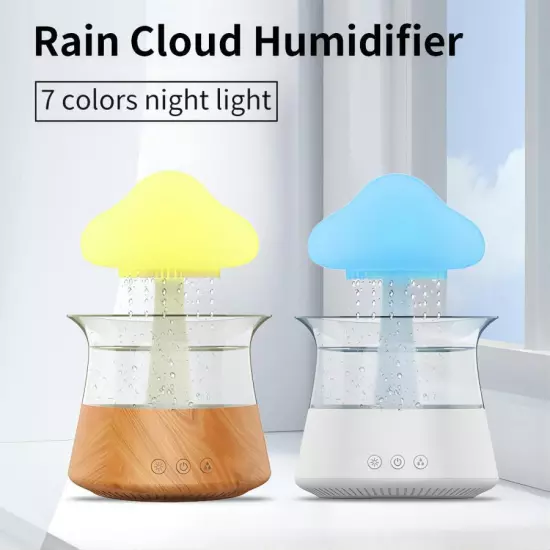 Humidification Colorful Lamp Relax Cloud Rain Diffuser Humidifier Raindrop