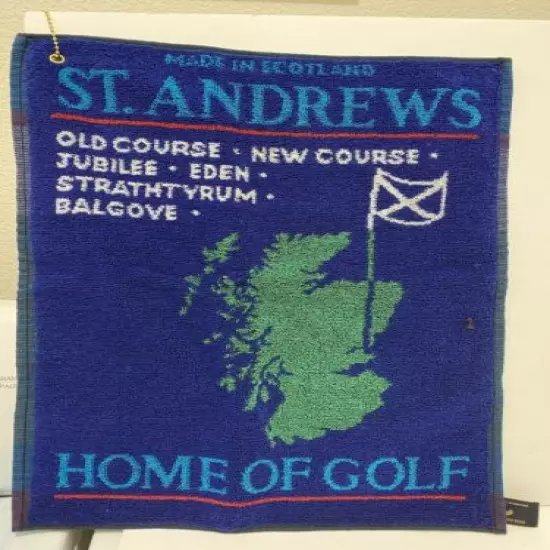  Vintage ST. ANDREWS Golf Towel : Old & New Course, Jubilee & Eden