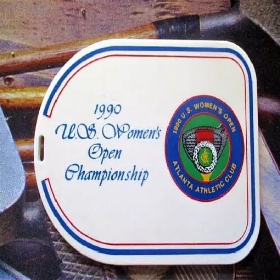 vtg - Golf Bag Tag - 1990 U.S. WOMEN'S OPEN - Atlanta Athletic Club - LPGA Tour