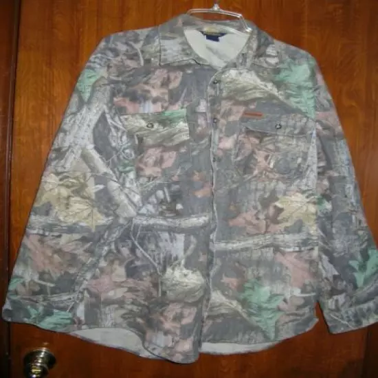 Woolrich Camo Hunting Button Down Shirt Flannel Camouflage Size XXL Lightly Used