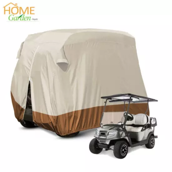 420D Waterproof 4 Passengers Golf Cart Cover Dustproof for Club Car EZ Go YAMAHA