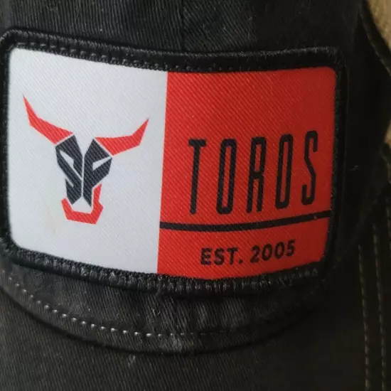 Toros Black and Gray Adjustable Meshback Cap Hat by Richardson READ!!!