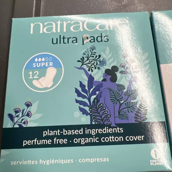 3x Natracare Organic & Natural Ultra Pads - Pack 12