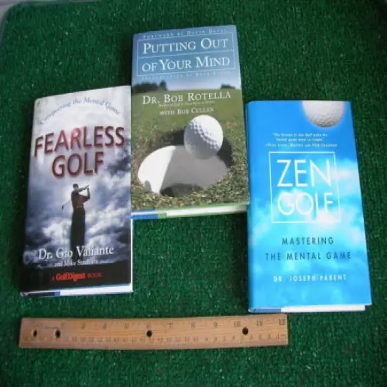 A SET OF 3 GOLF BOOKS: THE MENTAL GAME