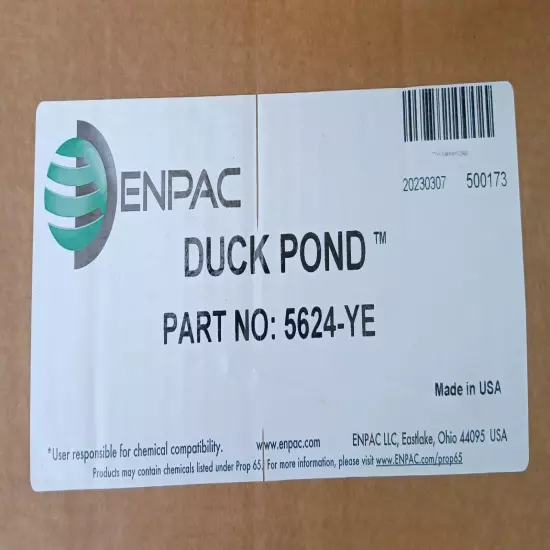 ENPAC Duck Pond, model 5624-YE, portable drip and leak protection, 2ftx4ftx4in