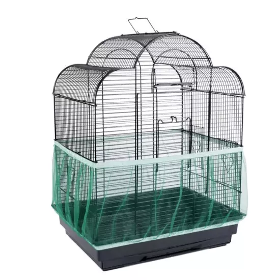 3pcs Receiver Seed Protector Mesh Bird Parrot Soft Easy Clean Bird Cage Cover