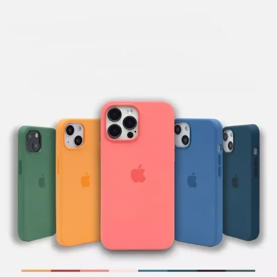 For iPhone 13 Serial Original Apple Liquid Silicone Phone Case with MagSafe