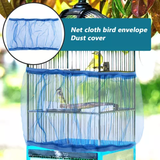 Dustproof Birdcage Parrot Cage Net Easy Cleaning Seed Catcher Guard Pet