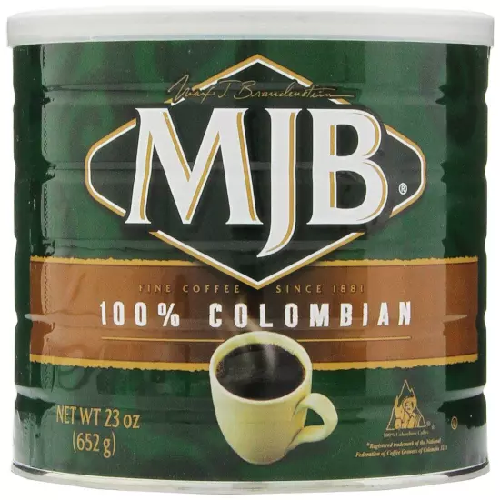 MJB Coffee, Colombian Ground Coffee, Medium Roast, 23 Ounce