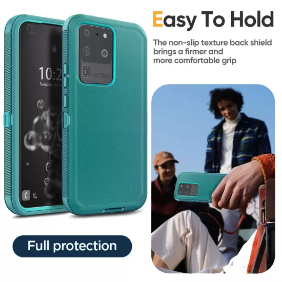 For Samsung Galaxy S20/S20+/Ultra/FE Heavy Duty Shockproof Case Cover Belt Clip