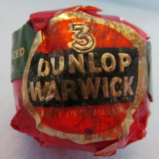 VINTAGE WRAPPED MESH+DIMPLE GOLF BALL W/ORIGINAL SEALS-THE DUNLOP WARWICK 50/50