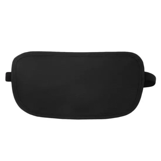 Black Travel Waist Pouch for Passport Money Belt Bag Hidden Security Wallet Us