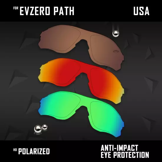 Anti Scratch Polarized Replacement Lenses for-Oakley EVZero Path OO9313 Options