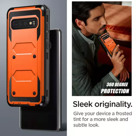 Orange For Samsung Galaxy S10/S10+/S10e Shockproof Bumper Case Cover Accessories