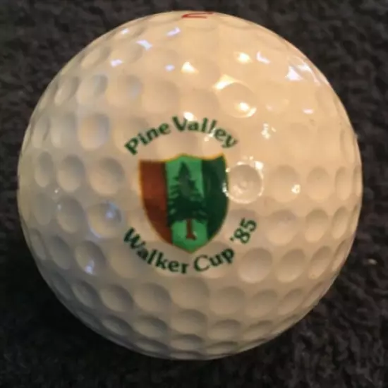 2 RAREST LOGO BALLS EVER LISTED, PERIOD. PINE VALLEY WALKER CUP / RANSOME CUP