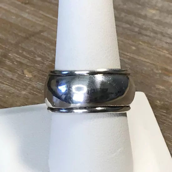 Sterling silver men’s wide band ring size 10.25 ~R087~