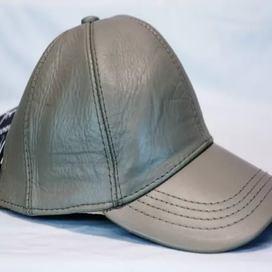 New 100% Real Genuine Lambskin Leather Baseball Cap Hat Sports Visor 40 COLORS