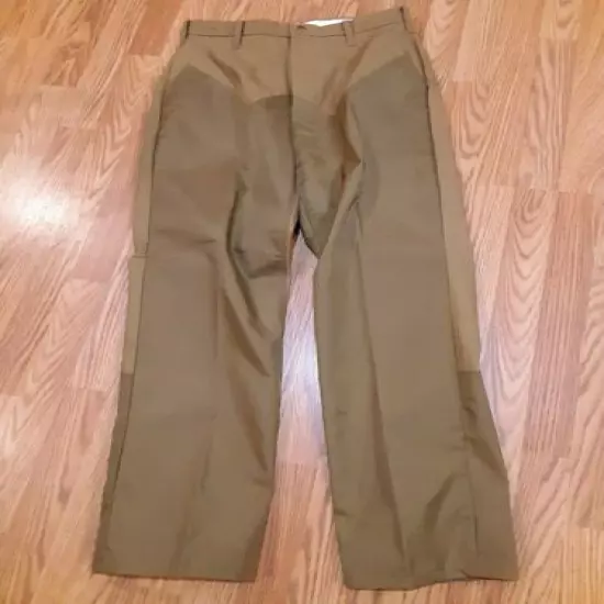 MOUNT'N PRAIRIE Mens Reinforced WATERPROOF Khaki FISHING HUNTING Pants 32 EUC!!!