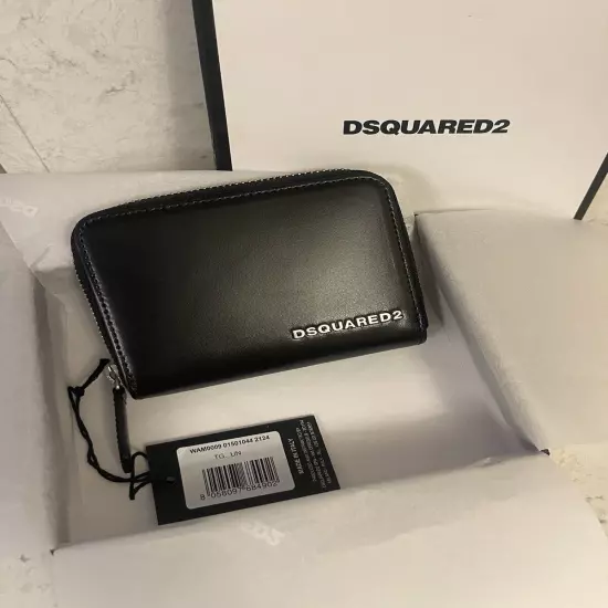 DSQUARED2 Card Holder GRAFFITI All Black WALLET